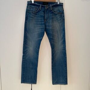 Spurr designer jeans slim legs cotton linen blend 31/30